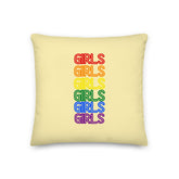 Girls Girls Girls Pillow